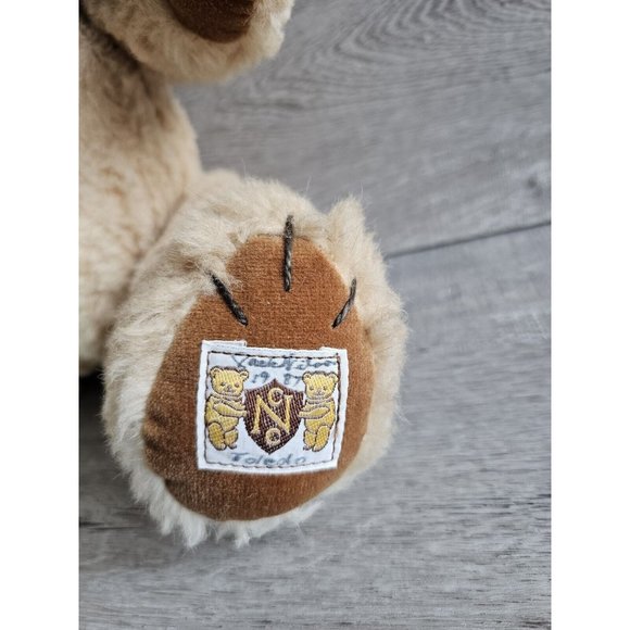 Vtg House of Nisbet Jack's Teddy Bear Jointed Crushed Alpaca Plush 15" 571 Tags - Picture 12 of 16